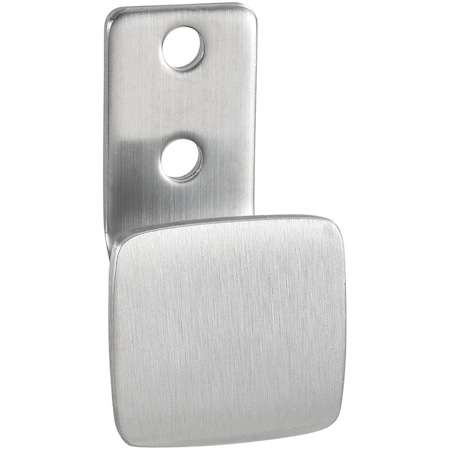 Global Industrial Steel Square Clothes Hook, Silver Satin Finish 695766